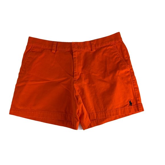 Ralph Lauren Pants - Ralph Lauren Sport 10 Orange Shorts Pony